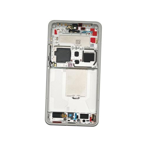 BILDSCHIRM LCD FUR XIAOMI 15 ULTRA 5G SILBER CHROME MIT RAHMEN 560005000O100 - SERVICE PACK