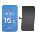DISPLAY LCD PER IPHONE 15 PRO MAX NERO (INCELL ZY-COF IC Intercambiabile) 90Hz