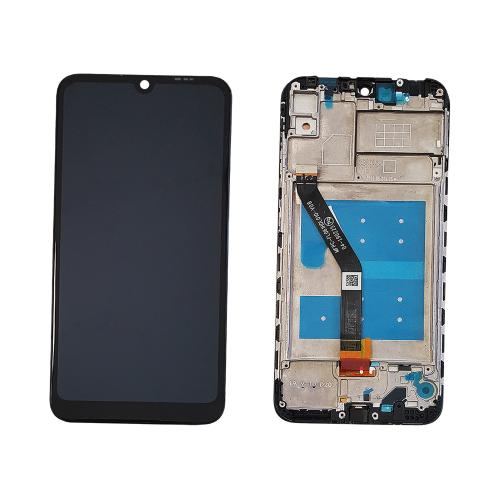 BILDSCHIRM LCD FUR HUAWEI Y6 2019 / Y6S / HONOR 8A SCHWARZ MIT RAHMEN