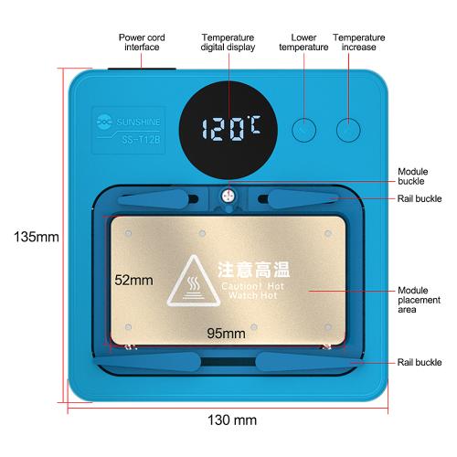 PIATTAFORMA PRERISCALDO SUNSHINE SS-T12B PER SCHEDE MADRI IPHONE & ANDROID