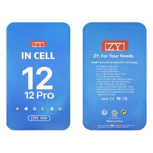 PANTALLA LCD PARA IPHONE 12 / 12 PRO NEGRO (INCELL ZY FFHD IC Cambiable)