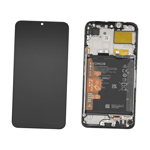 PANTALLA LCD PARA HONOR X5 NEGRO CON MARCO + BATERIA 0235AENL - SERVICE PACK