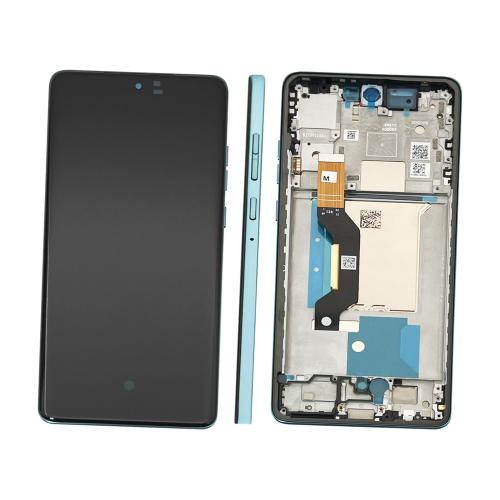 DISPLAY LCD PER MOTOROLA XT2503-4 MOTO EDGE 60 FUSION VERDE / AMAZONITE CON FRAME 5D68C29879