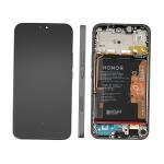 DISPLAY LCD FOR HONOR 400 LITE BLACK / VELVET BLACK WITH FRAME + BATT 0235ANSY - SERVICE PACK