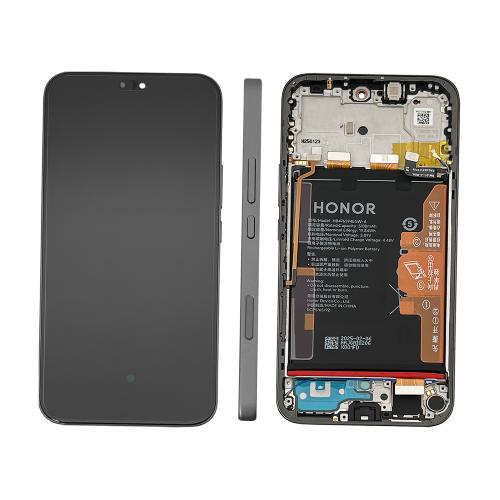 DISPLAY LCD FOR HONOR 400 LITE BLACK / VELVET BLACK WITH FRAME + BATT 0235ANSY - SERVICE PACK