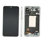DISPLAY LCD PER SAMSUNG A566B A56 5G VERDE / AWESOME OLIVE CON FRAME GH82-36829C - SERVICE PACK