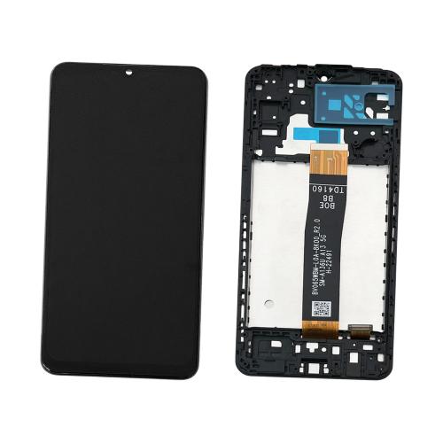 ECRAN LCD POUR SAMSUNG A136B A13 5G NOIR AVEC CHASSIS (VER. SM-A136U REV2.0 BOE B8)