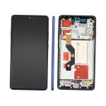 DISPLAY LCD PER MOTOROLA XT2507-1 MOTO EDGE 60 PRO BLU / PANTONE DAZZLING BLUE CON FRAME 5D68C30046