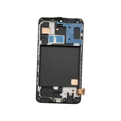 DISPLAY LCD PER SAMSUNG A405F A40 NERO CON FRAME (INCELL)