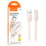 CAVO USB + TYPE-C HOCO X114 18W 3A 1M ROSA - BLISTER RETAIL