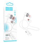 CUFFIE AURICOLARI HOCO M107 3.5MM IN-EAR BIANCO - BLISTER RETAIL