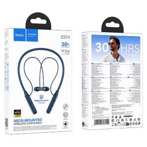 CUFFIE AURICOLARI HOCO ES74 WIRELESS BLU - BLISTER RETAIL 