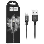 CAVO USB + LIGHTNING HOCO X14 18W 2A 1MT NERO - BLISTER RETAIL