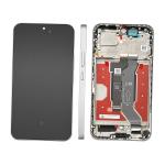 DISPLAY LCD PER HONOR 400 DNY-NX9 SILVER / METEOR SILVER CON FRAME 0235APNS - SERVICE PACK
