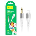 ADATTATORE 3.5MM AUX + LIGHTNING HOCO UPA22 BIANCO - BLISTER RETAIL