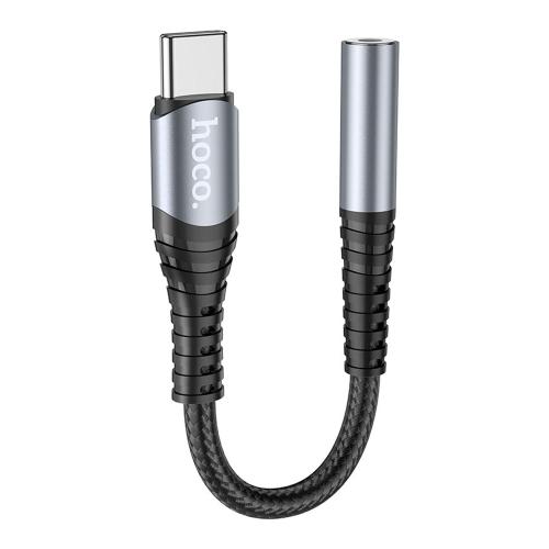 ADATTATORE TYPE-C + 3.5MM AUX HOCO LS33 GRIGIO - BLISTER RETAIL