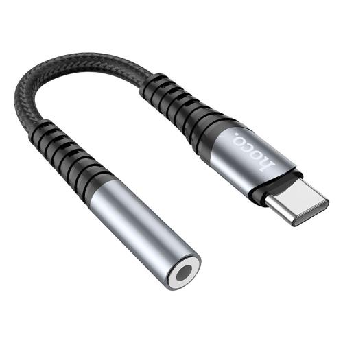 ADATTATORE TYPE-C + 3.5MM AUX HOCO LS33 GRIGIO - BLISTER RETAIL