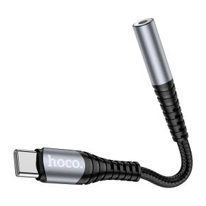 ADATTATORE TYPE-C + 3.5MM AUX HOCO LS33 GRIGIO - BLISTER RETAIL