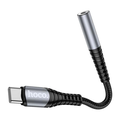 ADATTATORE TYPE-C + 3.5MM AUX HOCO LS33 GRIGIO - BLISTER RETAIL