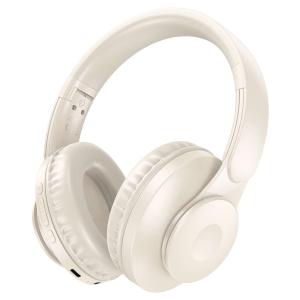 CUFFIE BLUETOOTH HOCO W45 BIANCO LATTE  - BLISTER RETAIL