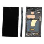 DISPLAY LCD PER SAMSUNG S918B S23 ULTRA 5G VERDE CON FRAME (SOFT OLED)