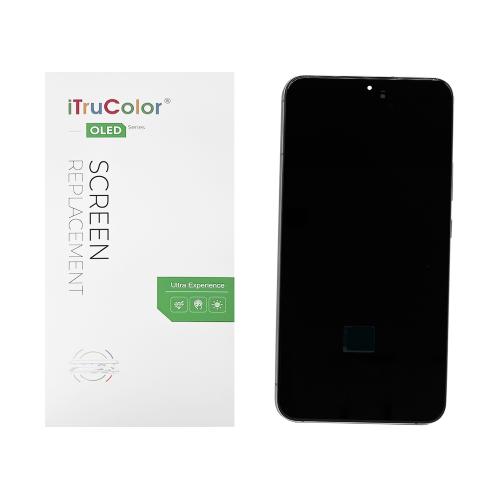 PANTALLA LCD PARA SAMSUNG S906B S22 PLUS BLANCO / CREAM / SKY BLUE CON MARCO (SOFT OLED iTruColor) 