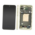DISPLAY LCD PER SAMSUNG A556B A55 5G GIALLO CON FRAME (AMOLED)