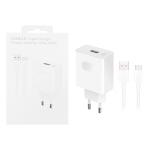 PRESA USB HN-110600E00 + CAVO TYPE-C HONOR 66W 6A BIANCO 5503AAHX - BLISTER RETAIL