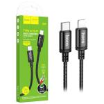 CAVO TYPE-C + LIGHTNING HOCO X89 20W 2.4A 1M NERO - BLISTER RETAIL