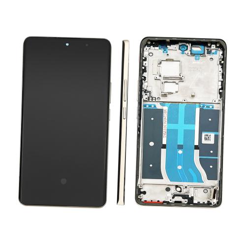 BILDSCHIRM LCD FUR REALME 12 PRO 5G RMX3842 BEIGE / NAVIGATOR BEIGE MIT RAHAMEN (AMOLED)