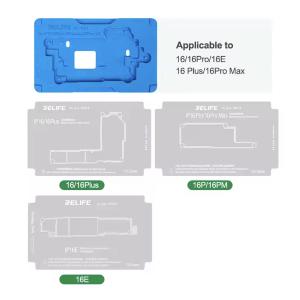 SET PIATTAFORME REBALLING PCB RELIFE RL-601T PER IPHONE SERIE X - 16 SERIES CON BASE MAGNETICA (26 in 1)