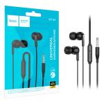 CUFFIE AURICOLARI HOCO M124 3.5MM 1.2MT HANDSFREE CON MICROFONO NERO