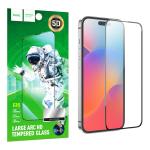 PELLICOLA TEMPERATA PER IPHONE 15 PRO MAX CON BORDO NERO HOCO G16 0.4mm