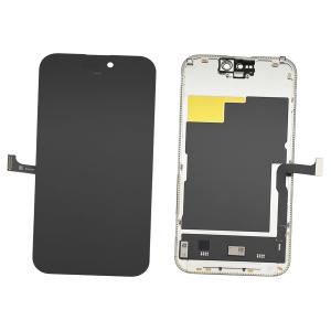 BILDSCHIRM LCD FUR IPHONE 15 PRO SCHWARZ (SOFT OLED JCID IC Austauschbar)