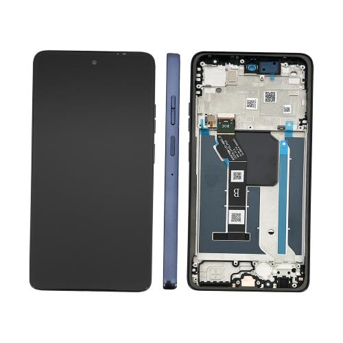 DISPLAY LCD PER MOTOROLA XT2529-2 MOTO G56 5G NERO / PANTONE BLACK OYSTER CON FRAME 5D68C30208 5D68C30294
