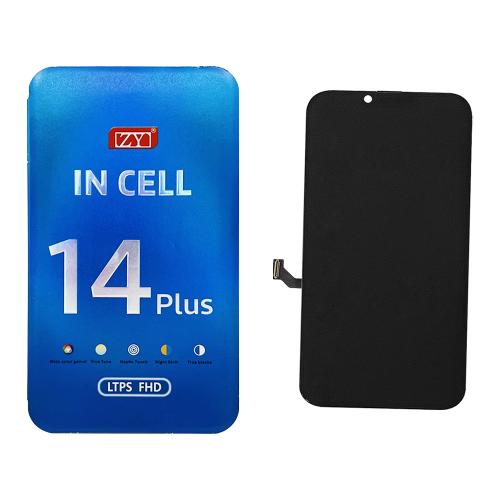 PANTALLA LCD PARA IPHONE 14 PLUS NEGRO (INCELL ZY LTPS-COF IC Cambiable)