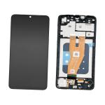 PANTALLA LCD PARA SAMSUNG A055F A05 NEGRO CON MARCO - OEM SERVICE PACK