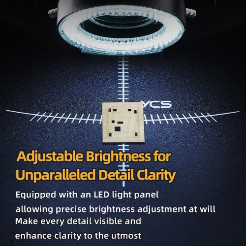 MICROSCOPIO YCS 6065 TRINOCULARE 6-65X CON INTERFACCIA 0.5CTV - NERO