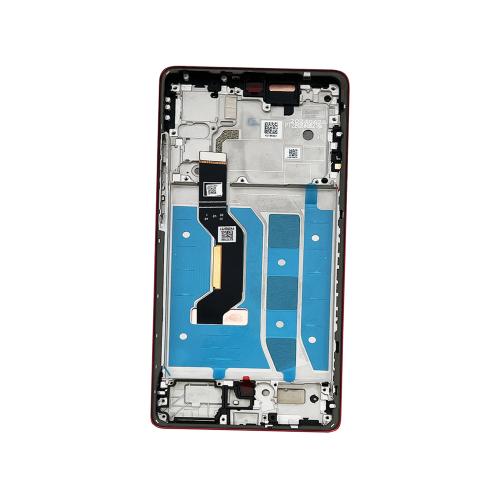 DISPLAY LCD PER MOTOROLA XT2427-3 MOTO G85 5G ROSSO / VIVA MAGENTA CON FRAME 5D68C29595 5D68C27222