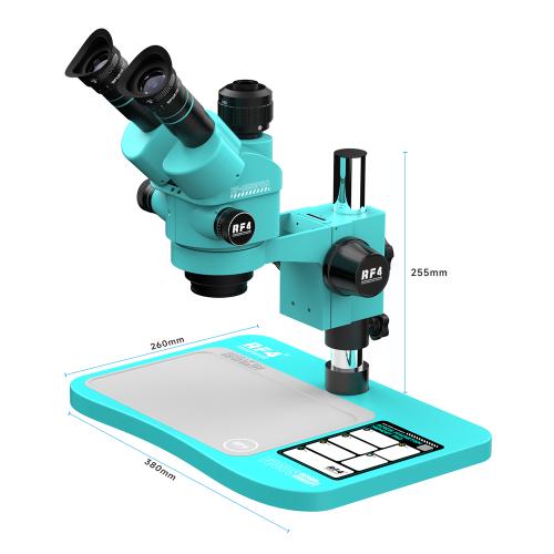 MICROSCOPIO RF4 RF-6558PRO TRINOCULARE 6.5-58X CON INTERFACCIA 0.5CTV