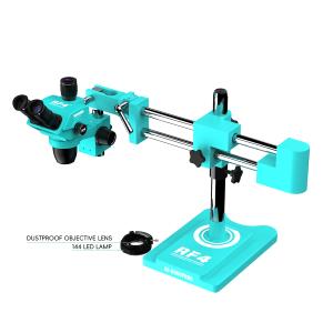 MICROSCOPIO RF4 RF-6565PRO3 TRINOCULARE 6.5-65X CON INTERFACCIA 0.5CTV E BRACCIO ARTICOLATO