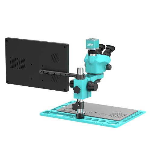 MICROSCOPIO RF4 RF4 RF-7050TVD2-4KC1PRO-M156 TRINOCULARE 7-50X CON CAMERA 4K E MONITOR 15,6