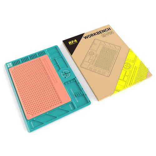 PIANO DA LAVORO RF4 RF-PO4 TAPPETINO IN SILICONE CON BASE IN ALLUMINIO PER MICROSCOPIO