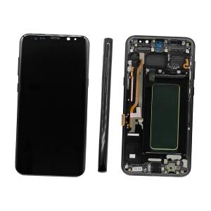 DISPLAY LCD PER SAMSUNG G955F S8 PLUS NERO CON FRAME (SOFT OLED iTruColor) 