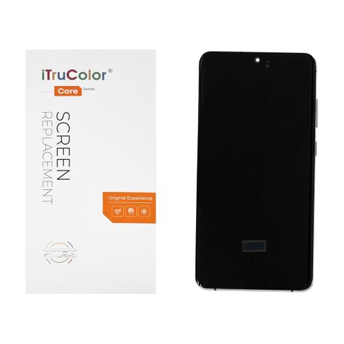 DISPLAY LCD PER SAMSUNG G988B S20 ULTRA BIANCO CON FRAME (SOFT OLED iTruColor) 