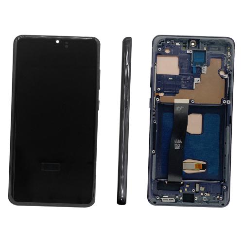 DISPLAY LCD PER SAMSUNG G988B S20 ULTRA NERO CON FRAME (SOFT OLED iTruColor) 