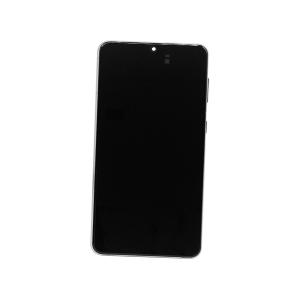 DISPLAY LCD PER SAMSUNG G996B S21 PLUS PHANTOM SILVER / BIANCO CON FRAME (SOFT OLED iTruColor) 