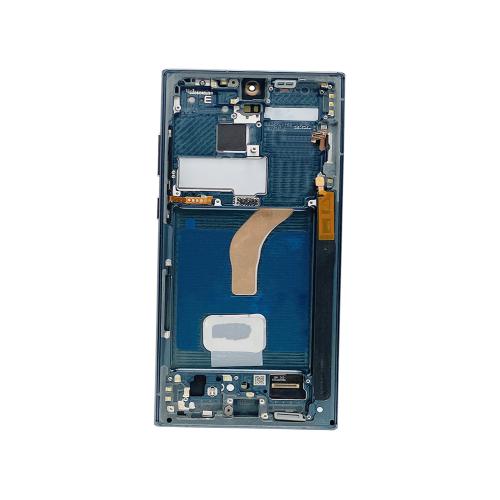 DISPLAY LCD PER SAMSUNG S908B S22 ULTRA VERDE CON FRAME (SOFT OLED iTruColor)