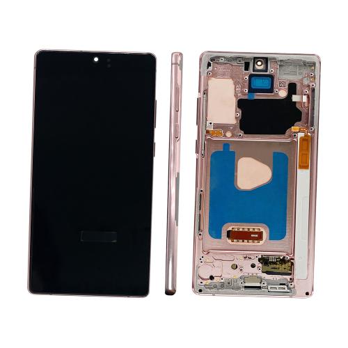 DISPLAY LCD PER SAMSUNG N980F N981B NOTE 20 BRONZO CON FRAME (SOFT OLED iTruColor) 