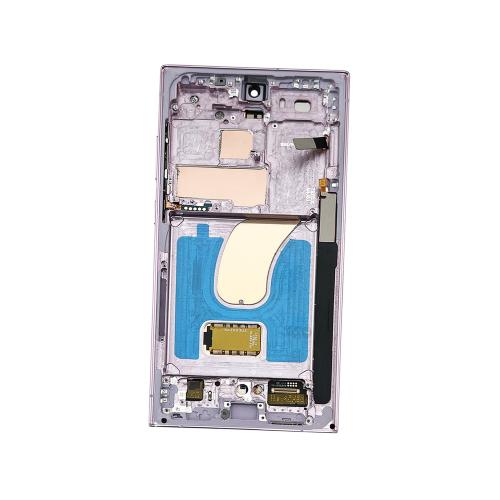 DISPLAY LCD PER SAMSUNG S918B S23 ULTRA 5G LAVANDA CON FRAME (SOFT OLED iTruColor)